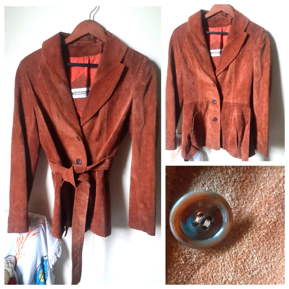 VTG Suede Francoise For Casual Corner Jacket 70s 80s